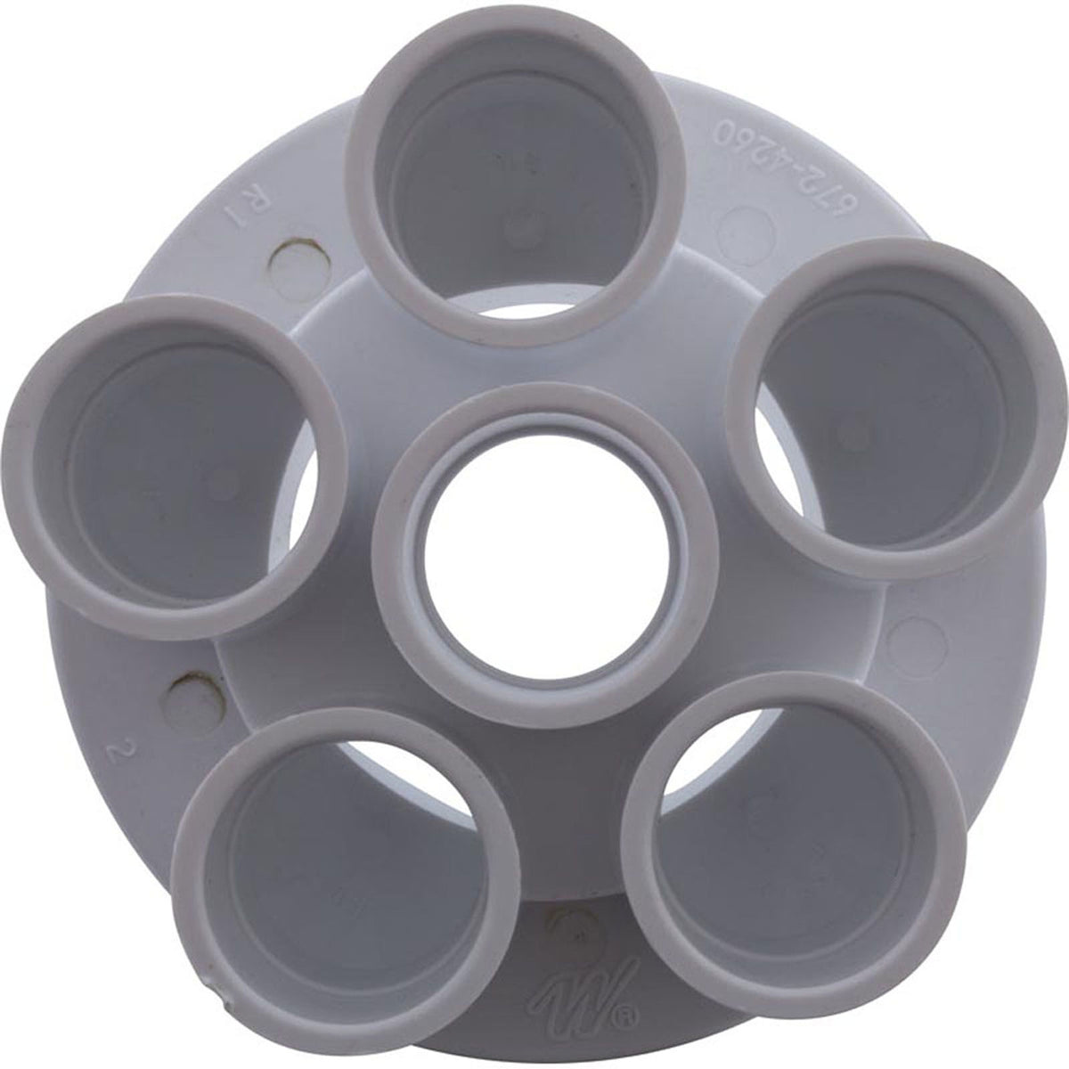Manifold, 3/4" Slip, 6 Port, Transition, 2" Slip