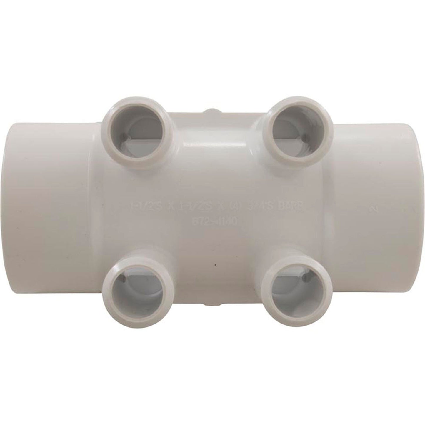 Manifold, 3/4" sb, 4 Port, FlowThru, 1-1/2"s x 1-1/2"s