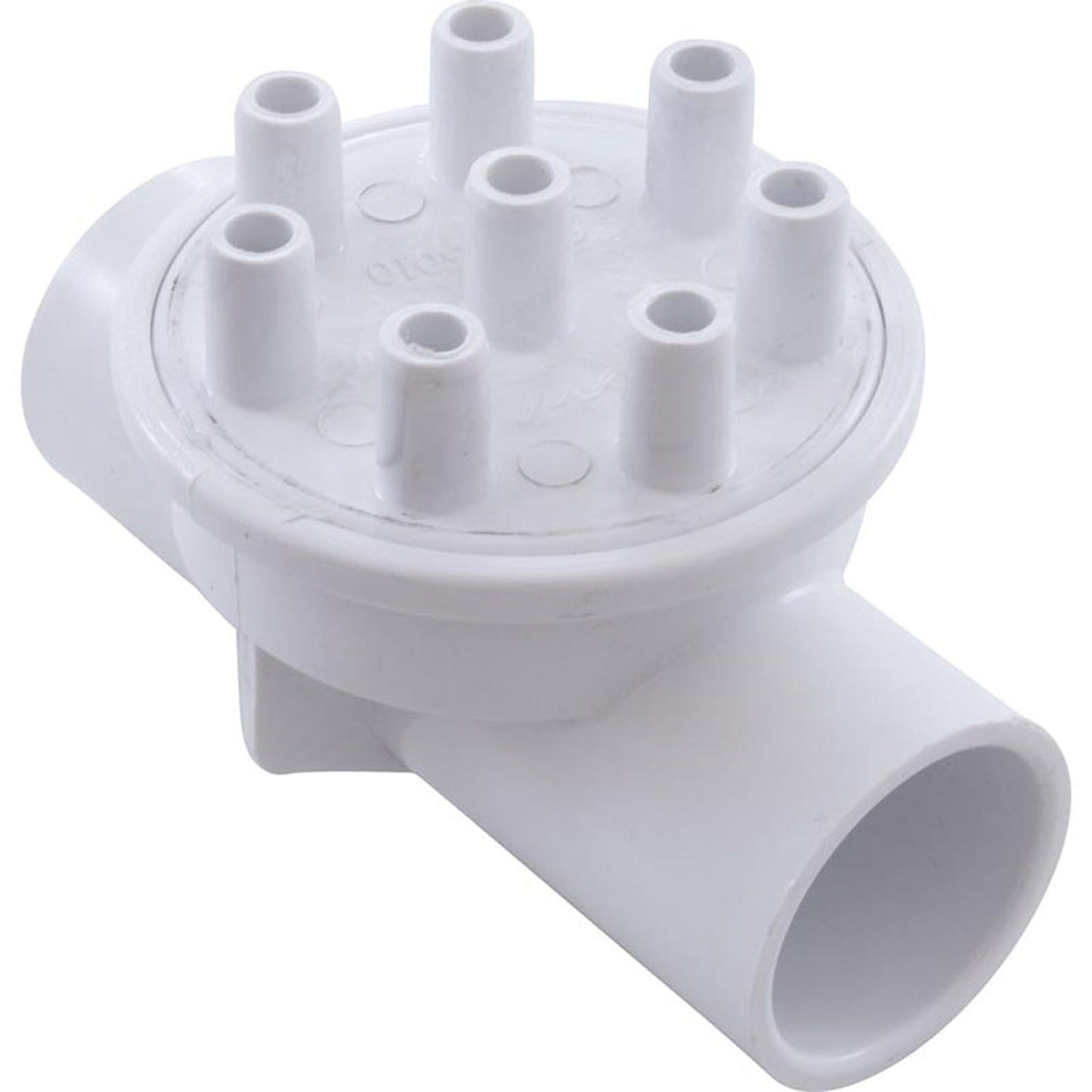 Manifold, 3/8"sb, 8 Port, Flow Thru, 1"s x 1"s