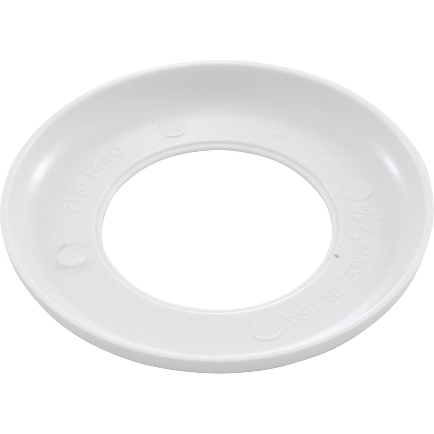 Escutcheon, Waterway, Vinyl Liner, White