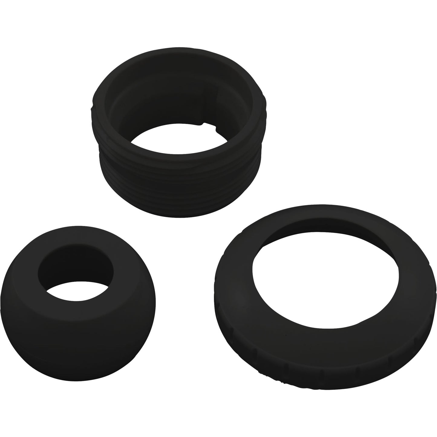 Eyeball Fitting, WW, 1-1/2"mpt, 2-3/8"fd, 3/4"Orifice, Black