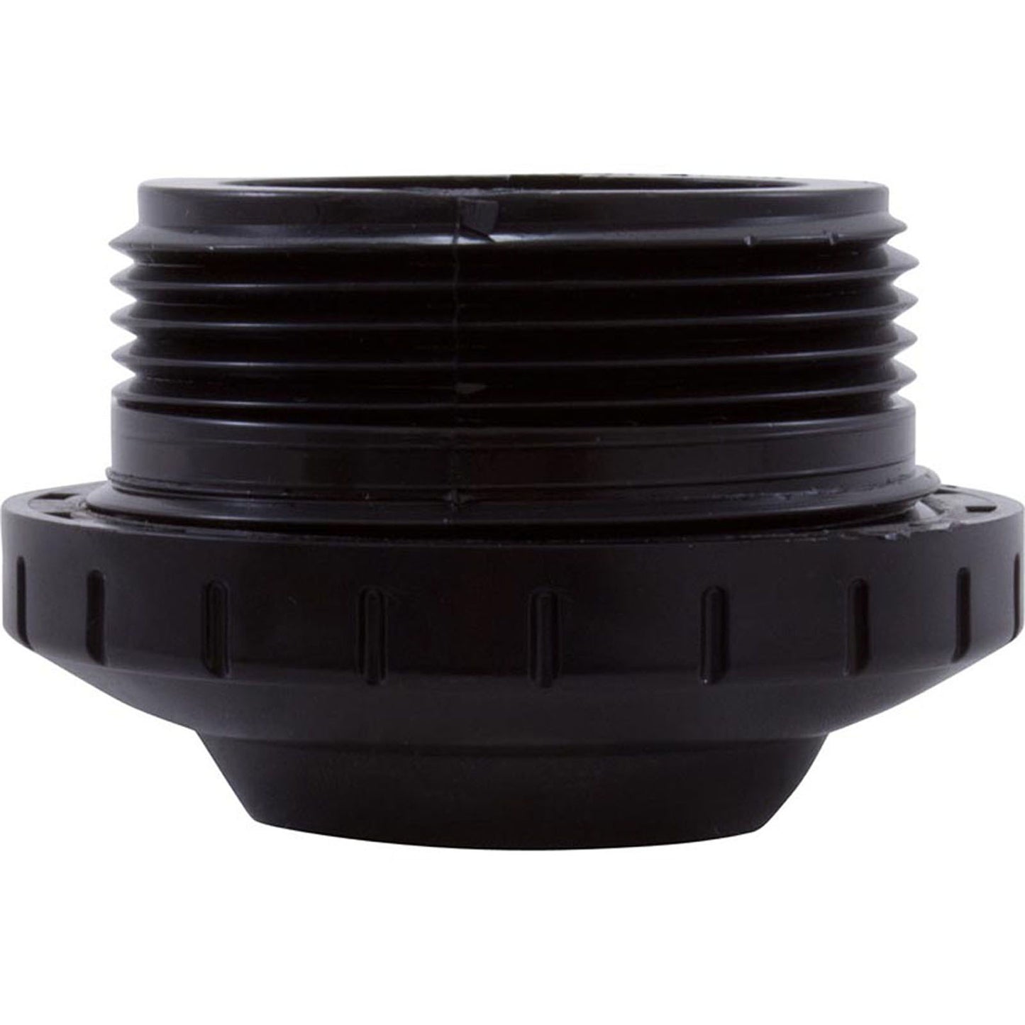 Accesorio de globo ocular, WW, 1-1/2"mpt, 2-3/8"fd, orificio de 1", negro