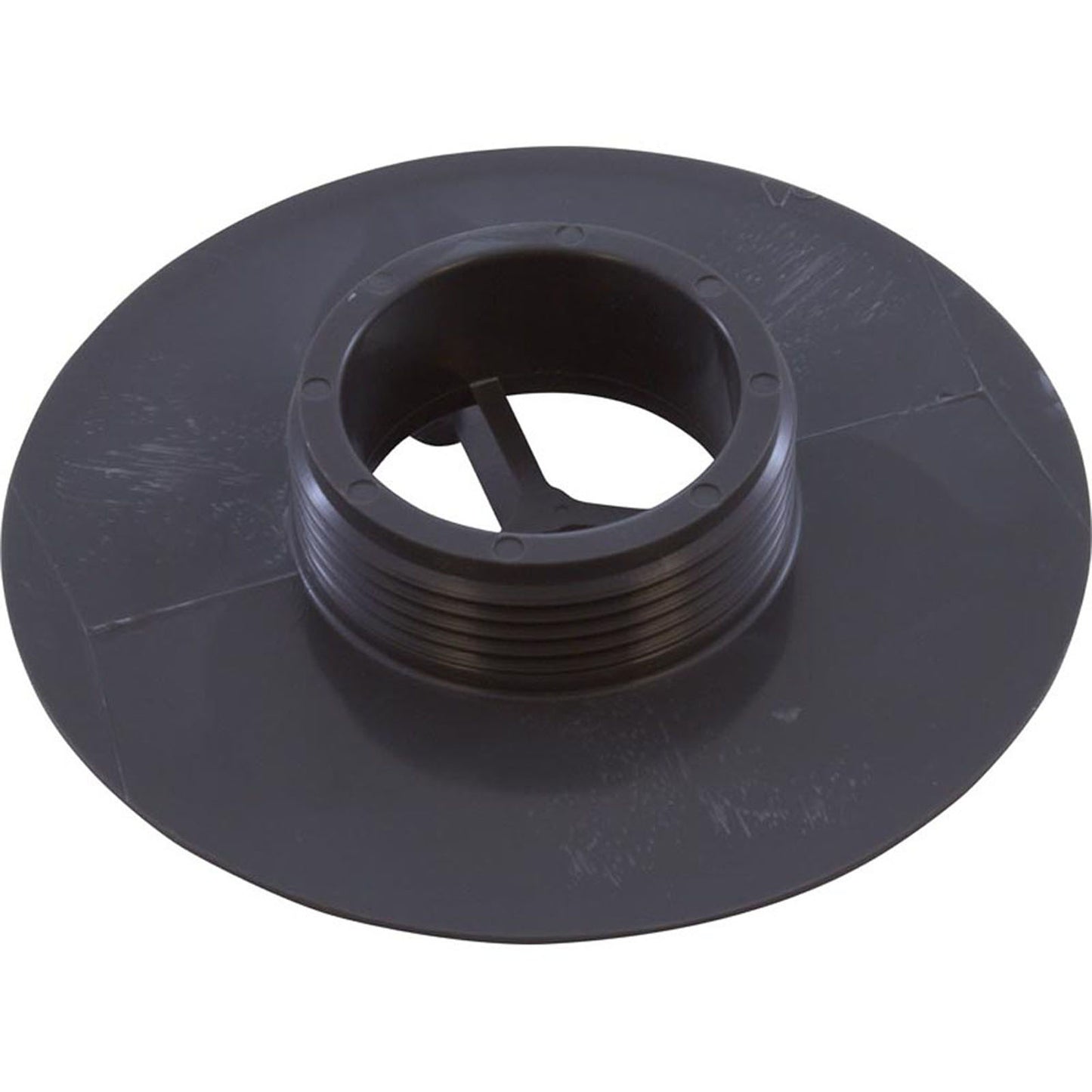 Wall Fitting, 4" dia, 1-7/8"hs, 1-1/2"mpt, Dk Gray