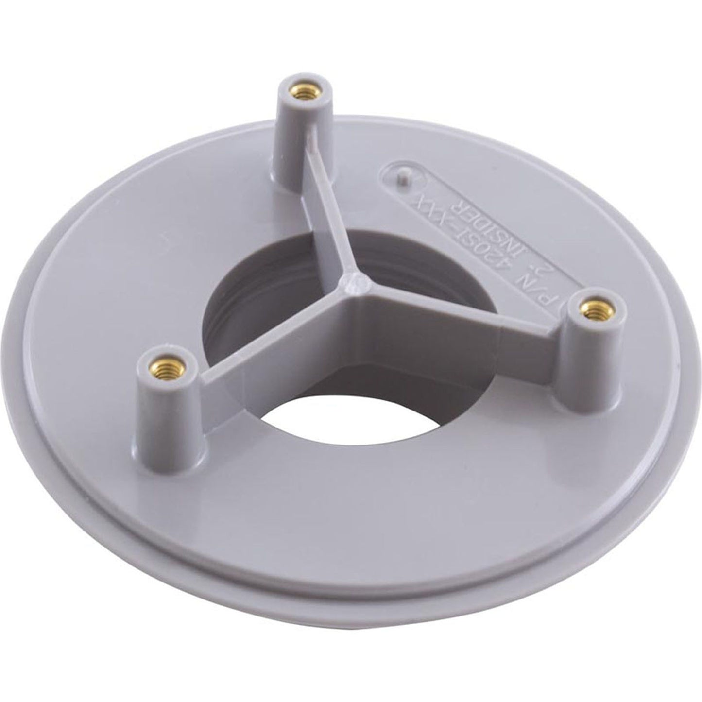 Wall Fitting, Retro 4" dia, 2-3/8"hs, 2" insider, Lt Gray