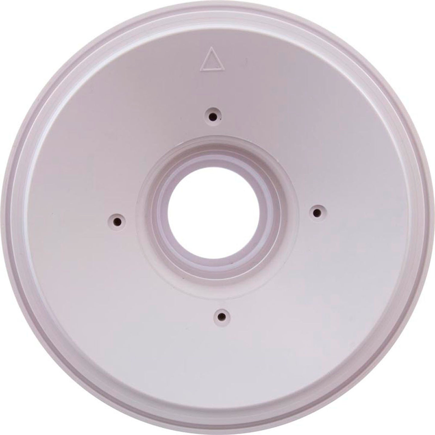 Wall Fitting, 6" dia, 2-3/8" Hole Size, 2" Slip, White
