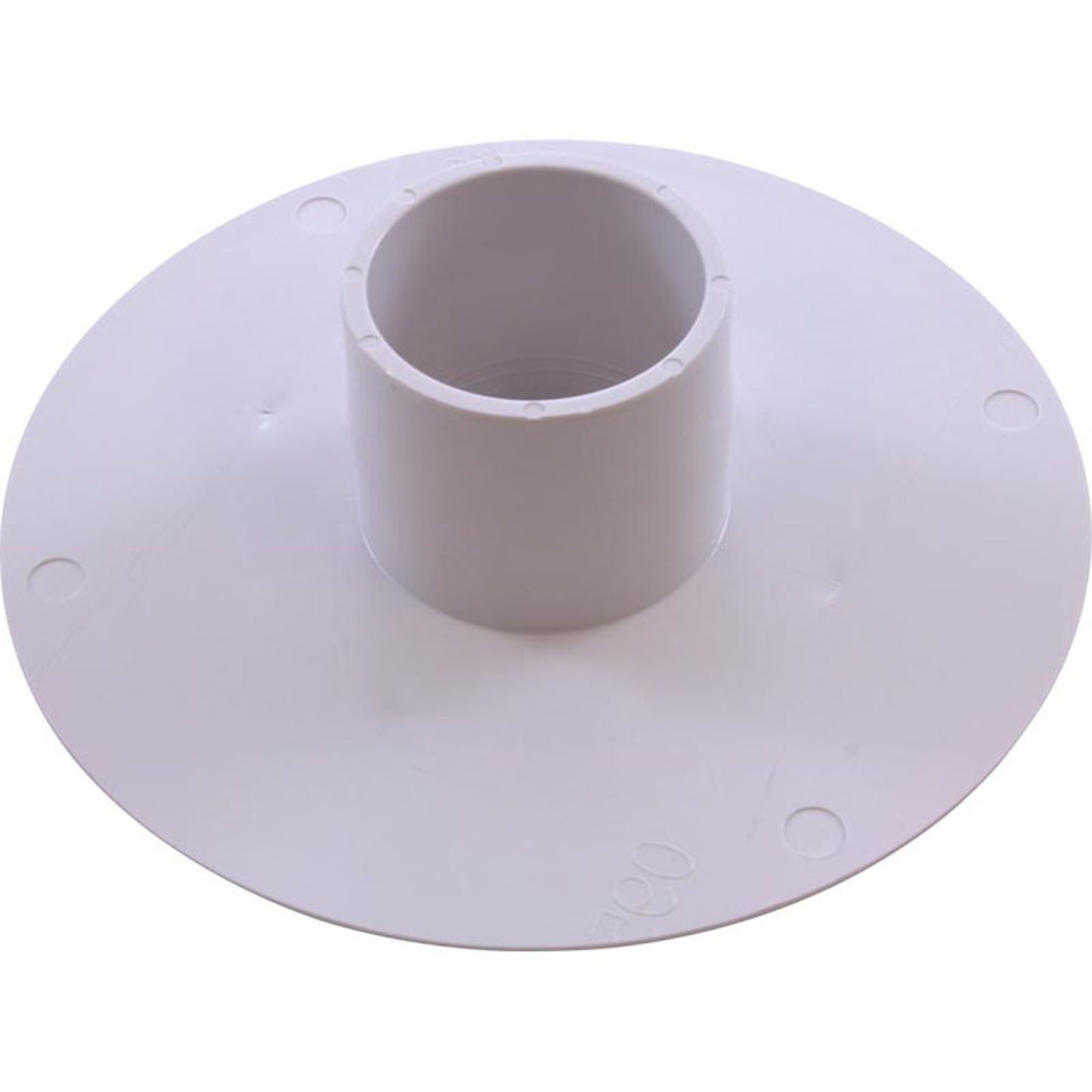 Wall Fitting, 6" dia, 2-3/8"hs, 2"s Insider, White