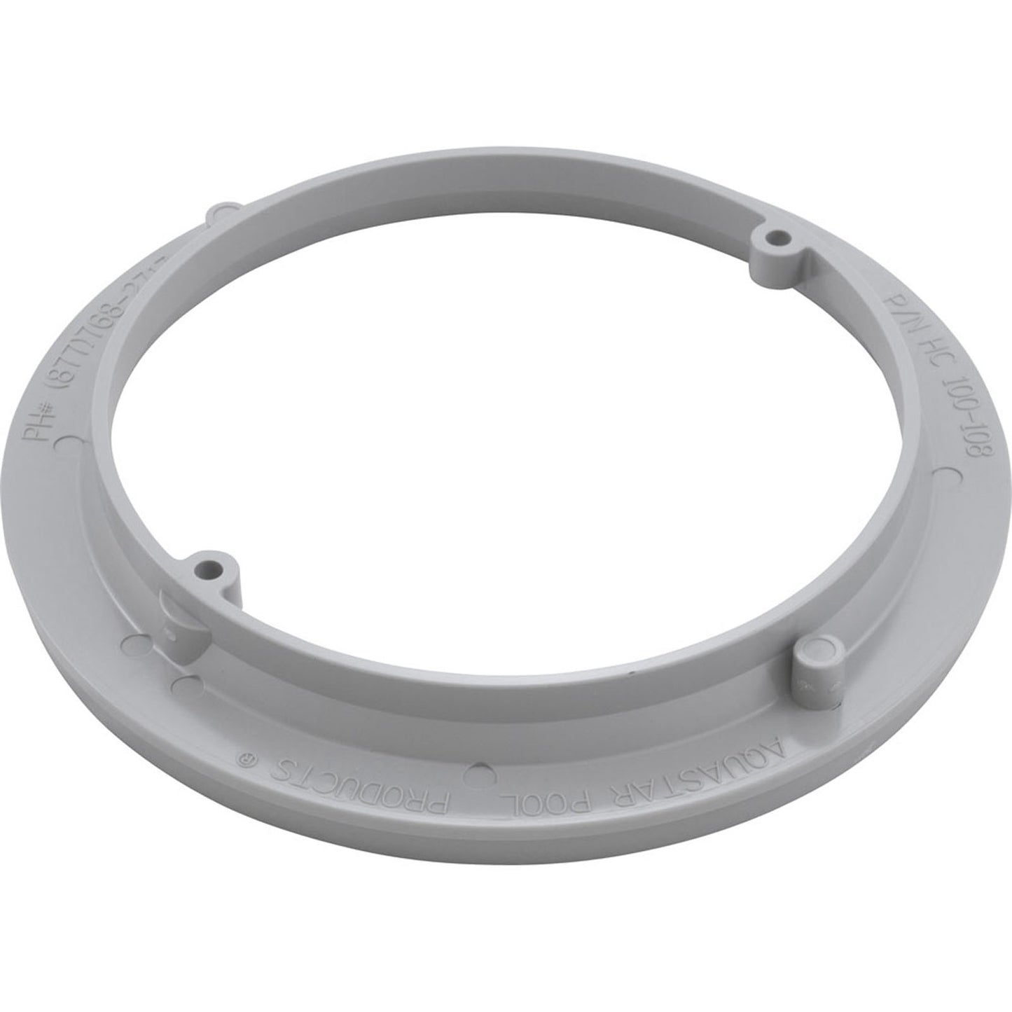 Adapter Collar, 8" Round, Adj, Hayward Sump, Light Gray