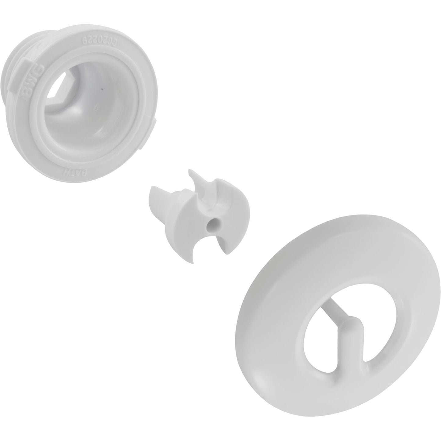 Jet Intl, BWG/GG Micro Pulse, 1-5/8"fd, Twin Roto, solide, blanc