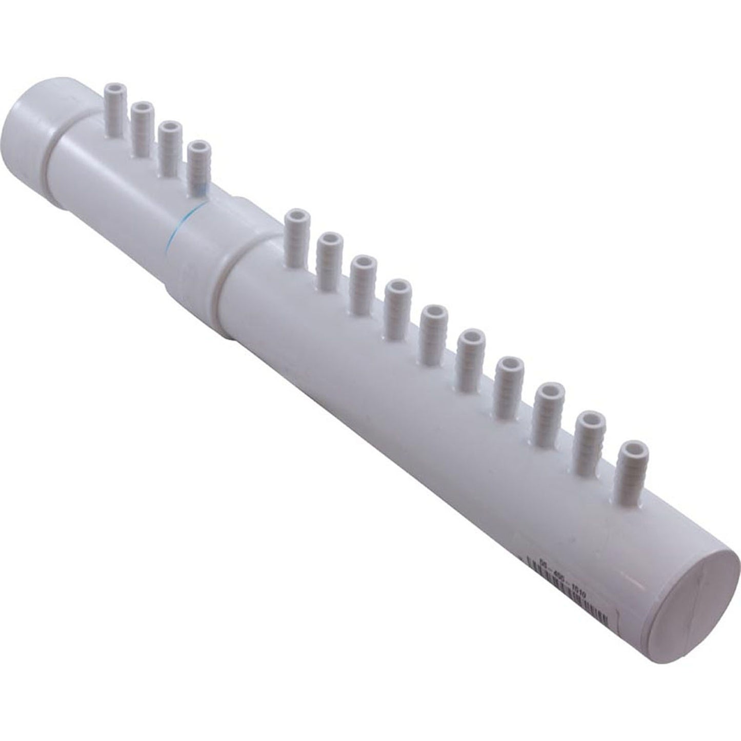 Manifold, 3/8" Barb, 14 Port, Dead End, 1-1/2" Spigot