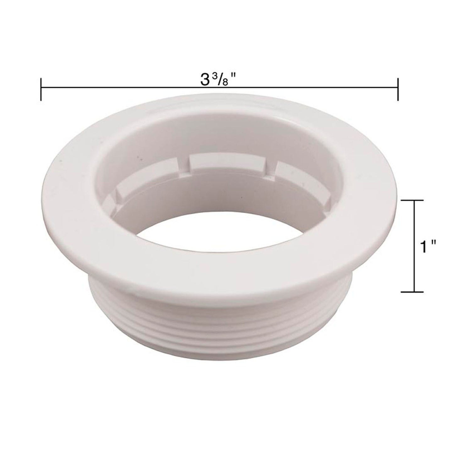 Hydro Air-Wall Fitting, BWG/HAI Caged Freedom, 2-5/8"hs, White