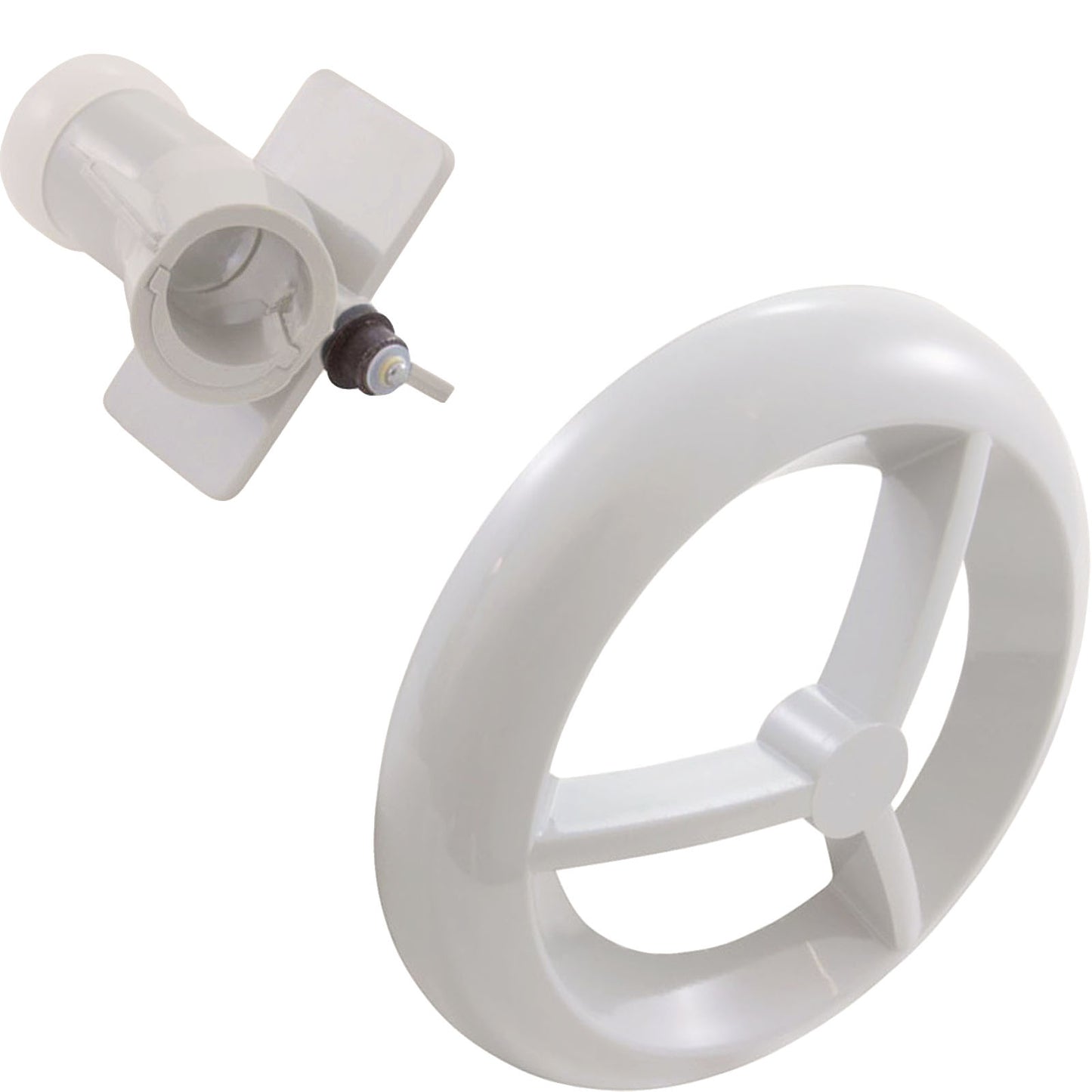 Jet Intl, BWG/HAI Microssage, 3-9/16"fd, Roto, Smth, White