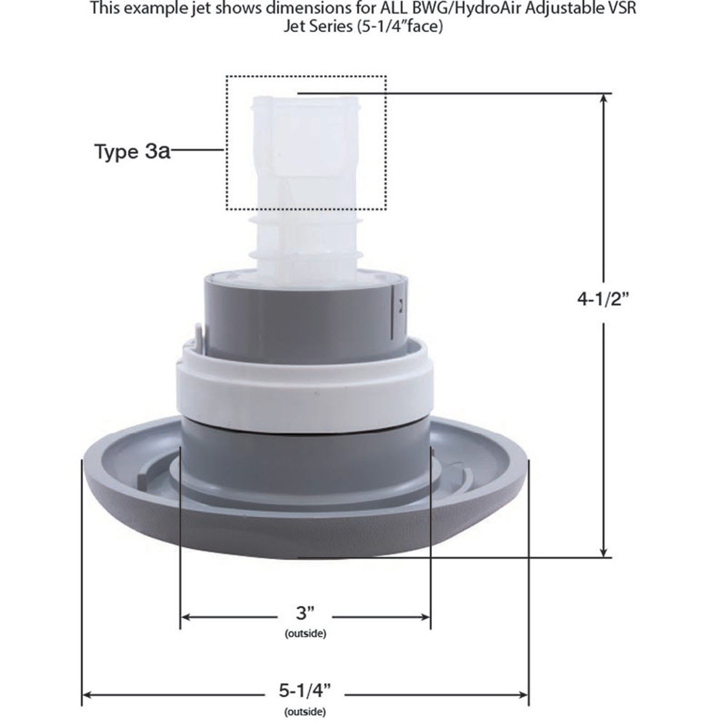 Jet Intl, BWG/HAI VSR, w/Lock Ring, Roto, Txt Scal, Gry