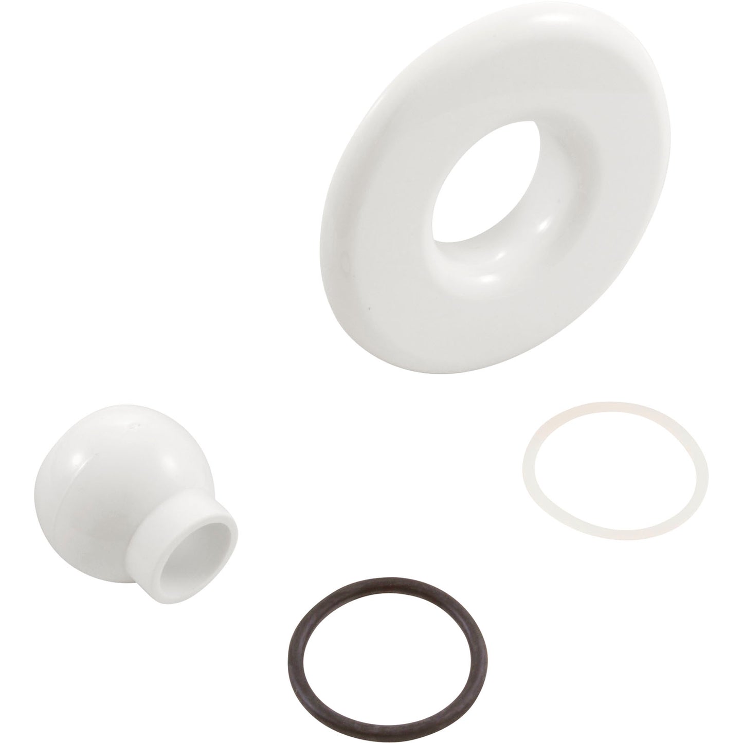 Escutcheon, BWG/HAI Slimline, Smth, w/Dir Eyeball, White