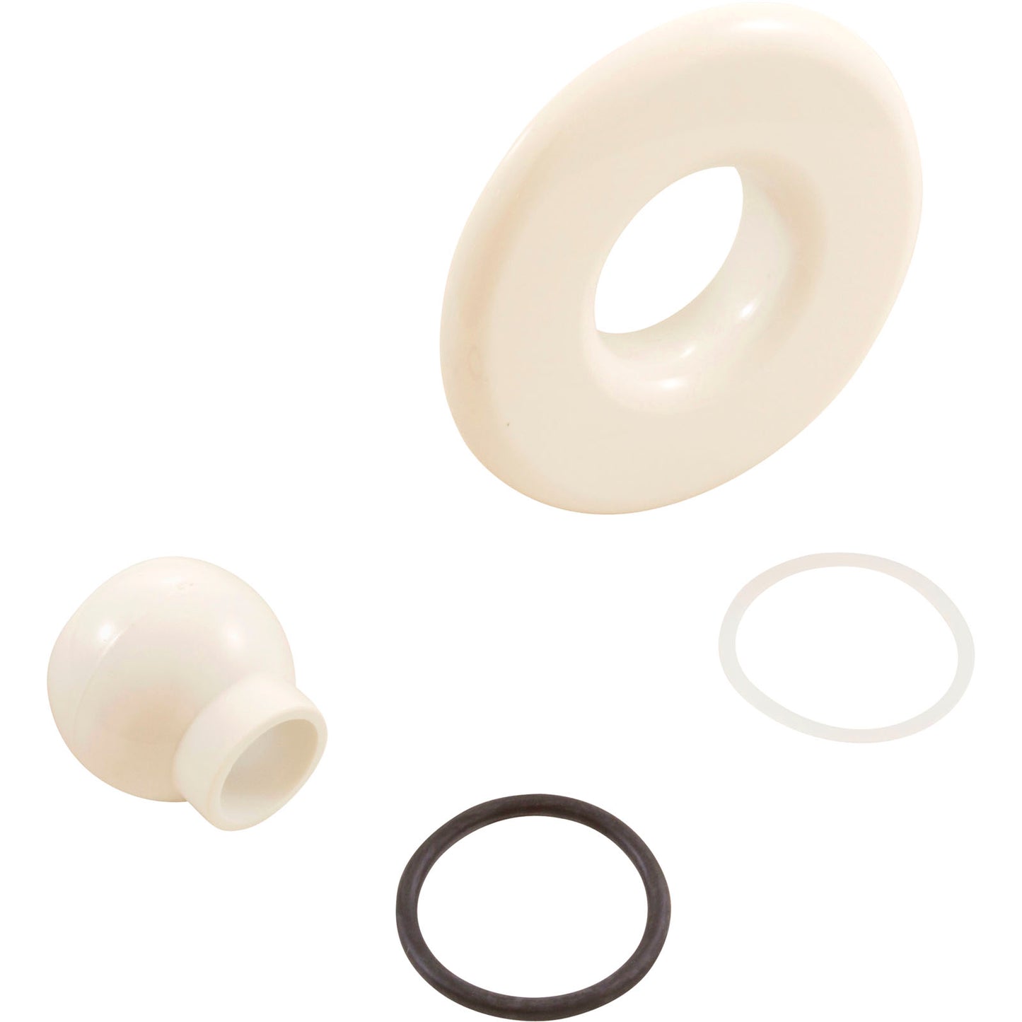 Escutcheon, BWG/HAI Slimline, Smth, w/Dir Eyeball, Bone