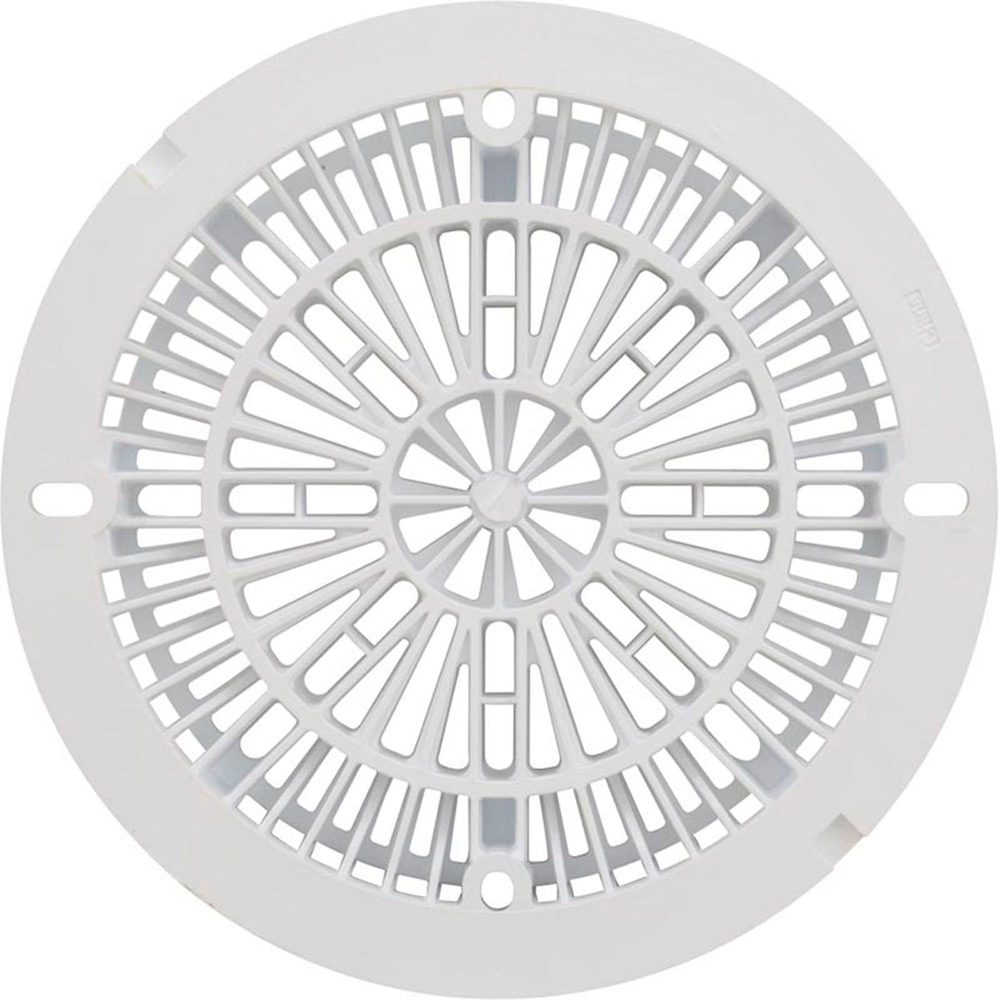 Main Drain Cover, CMP Galaxy, 8", White, w/ Screw Kit