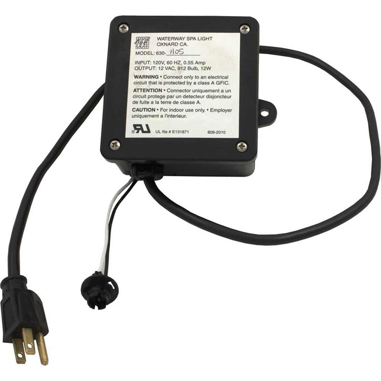 Spa Light, Waterway 115v/12v