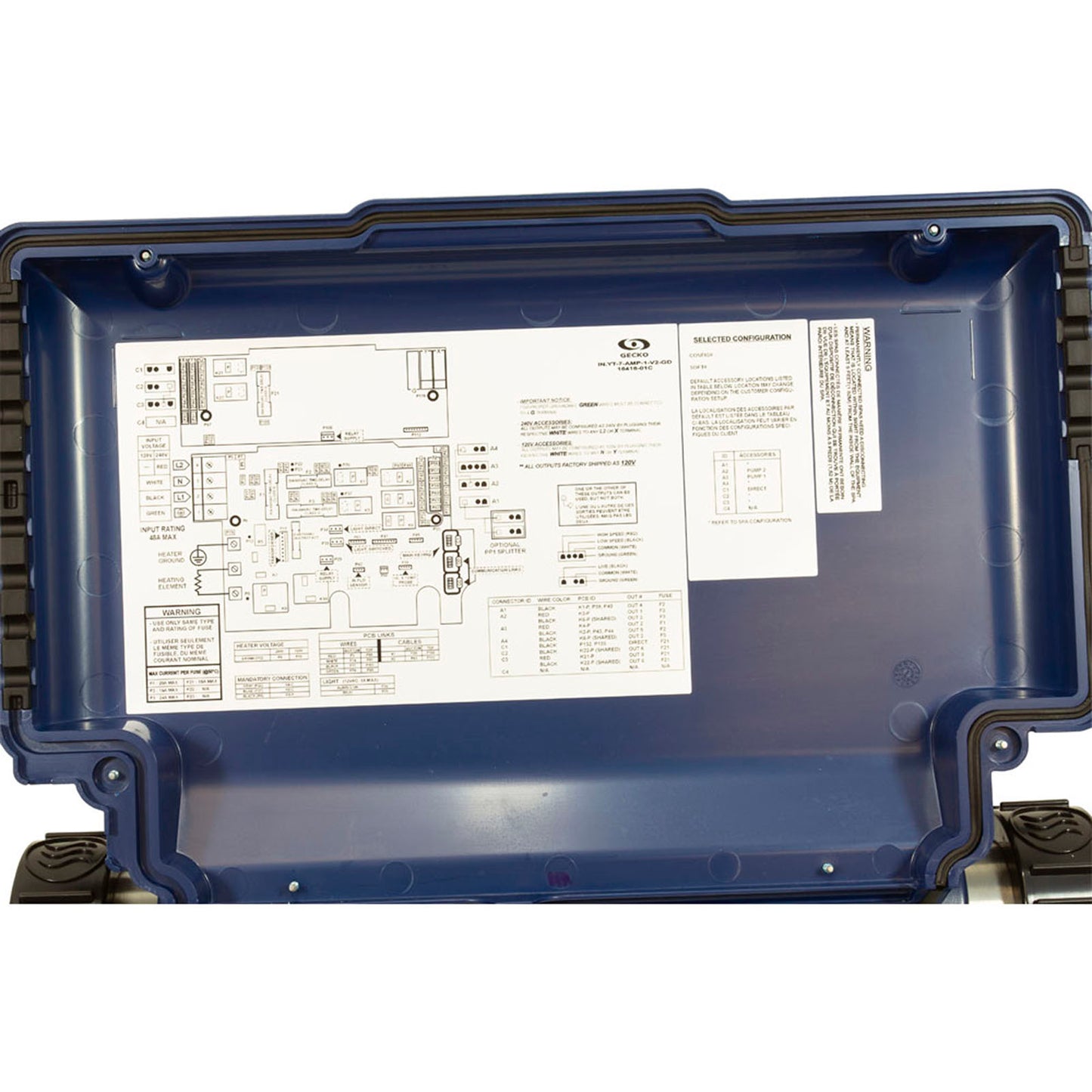 Control, Gecko in.yt-7, P1, P2, P3, CP, OZ, Aux (2) , 4.0kW, 115v/230v