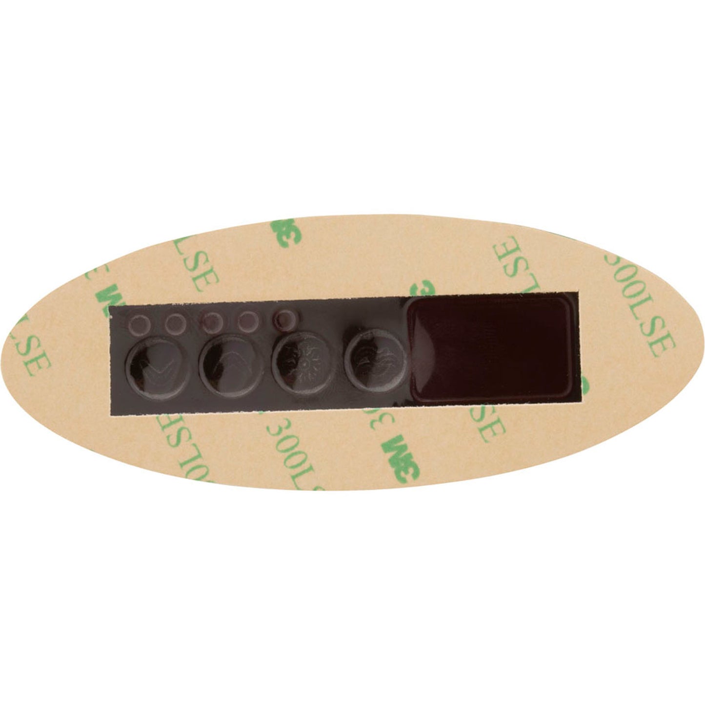 Overlay, Gecko TSC-9-GE1, 4 Button, P1, Light