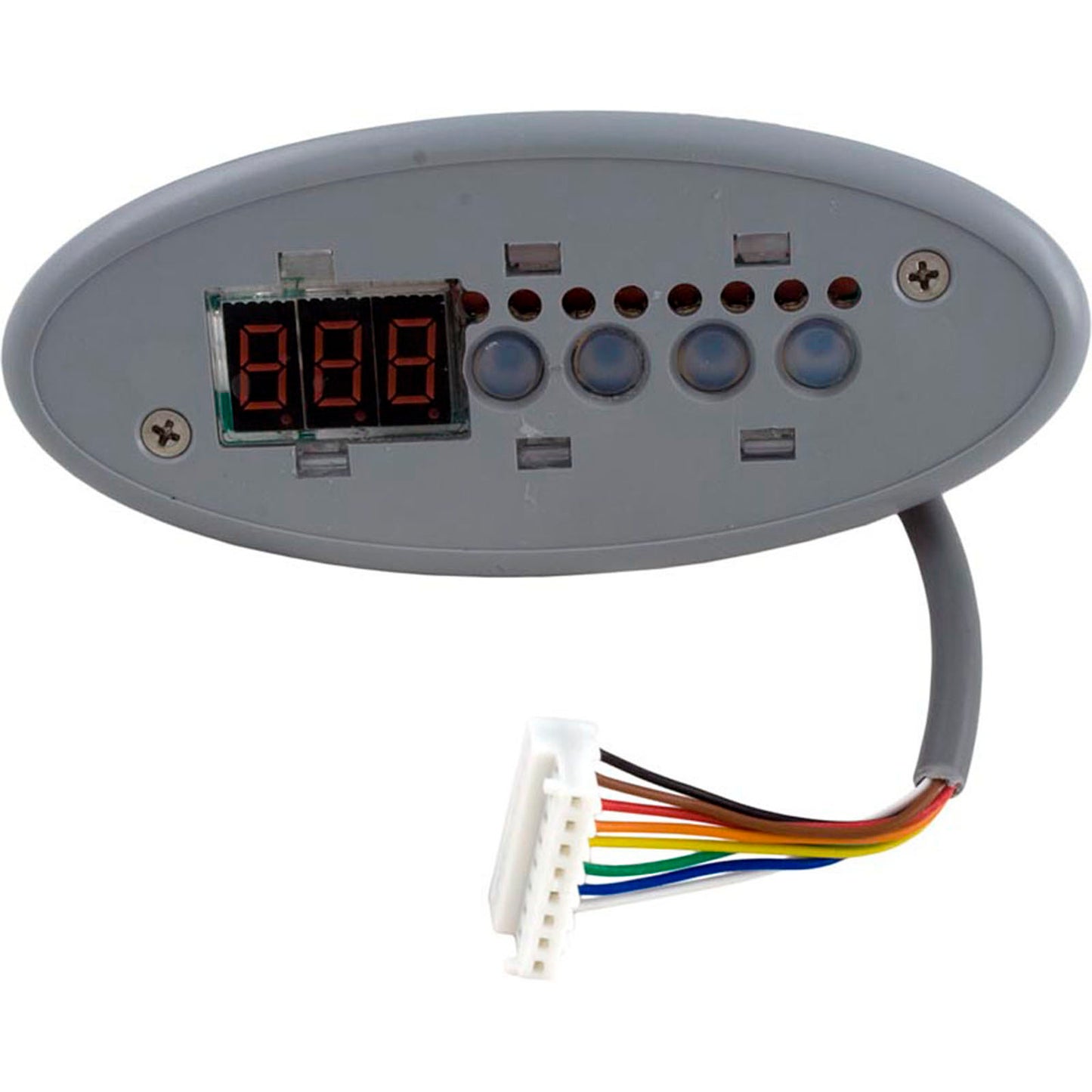 Topside, Gecko TSC-9/K-9 Sm Oval, 4-Button, LED, w/o Overlay