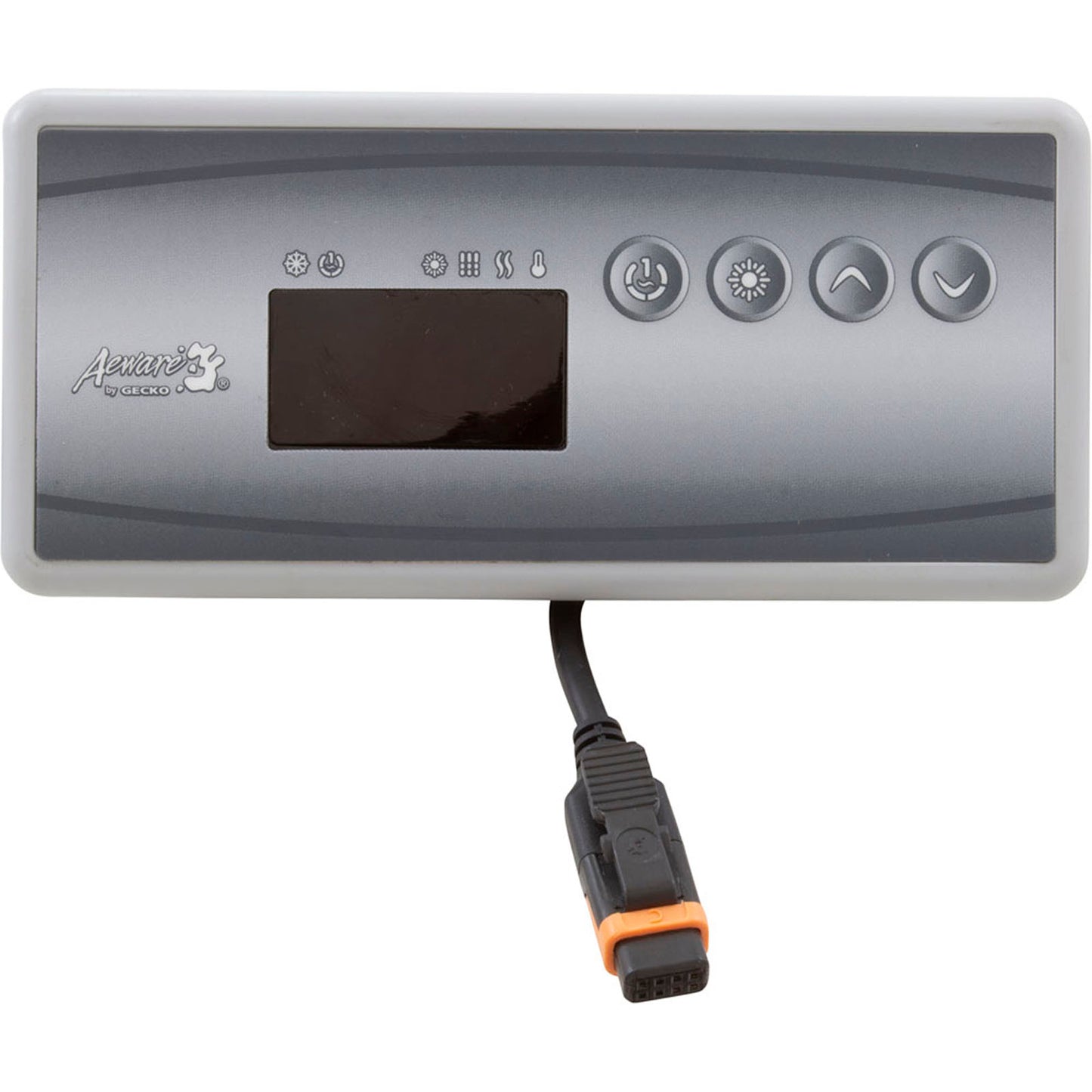 Superposición, Gecko en k19, 4 botones, P1, Lt, subir temperatura, bajar temperatura