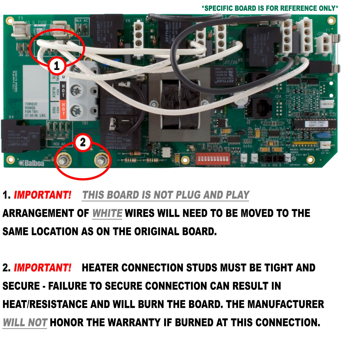 PCB, Balboa, VS520SZ, 55151-01