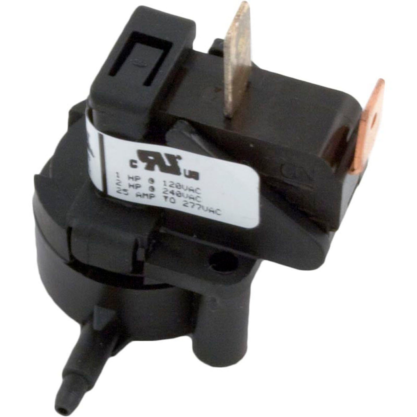 Air Switch, Tecmark, TBS 406, SPNO, 25A, thd, latch, 90 deg