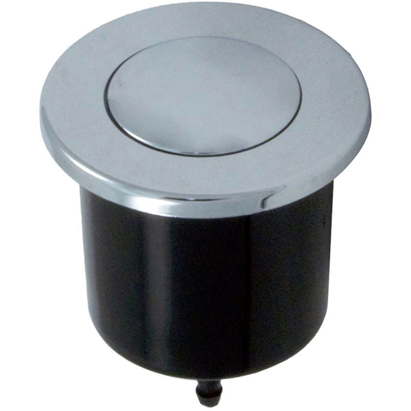 Air Button, Herga, Microbore, Chrome