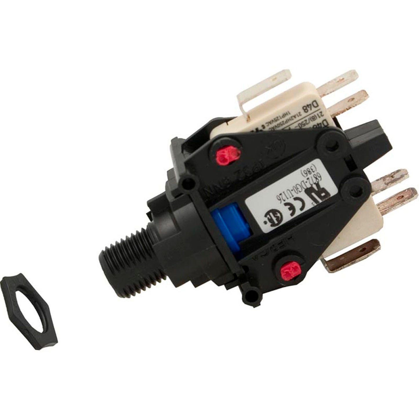 Air Switch, Herga, 3 Function, DPDT, 20A, 1/2"mpt