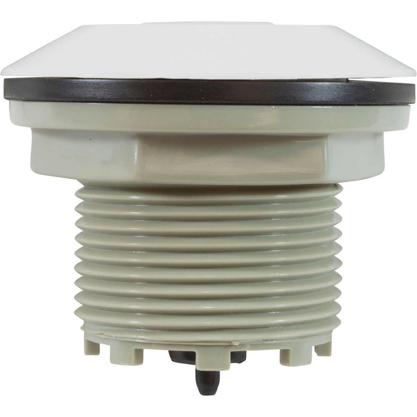 Air Button, Presair, Flush, 1-3/4"hs, 2-5/8"fd, White