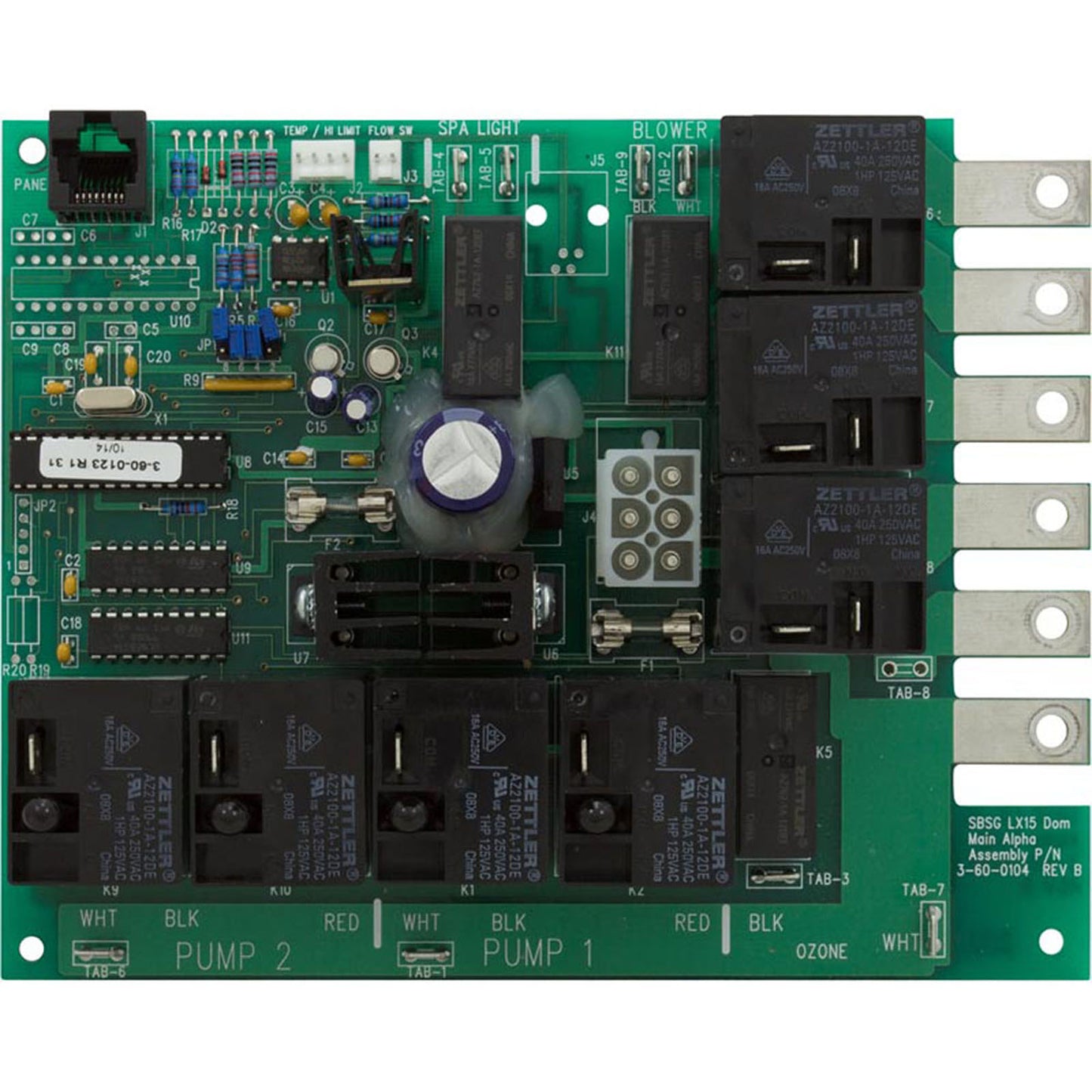 PCB, Constructeurs de spas, LX-15, Rév. 1.31