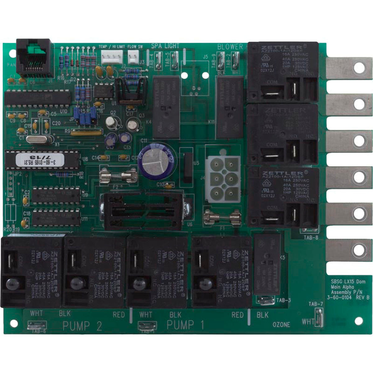 PCB, Spa Builders, LX-15, with Extended Software