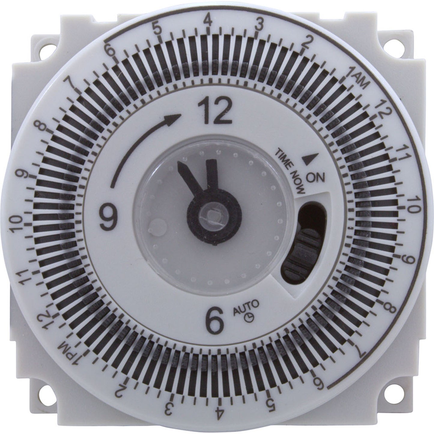 Timer, Grasslin Repl, SPDT, Panel Mount, 115v, w/override, 24hr