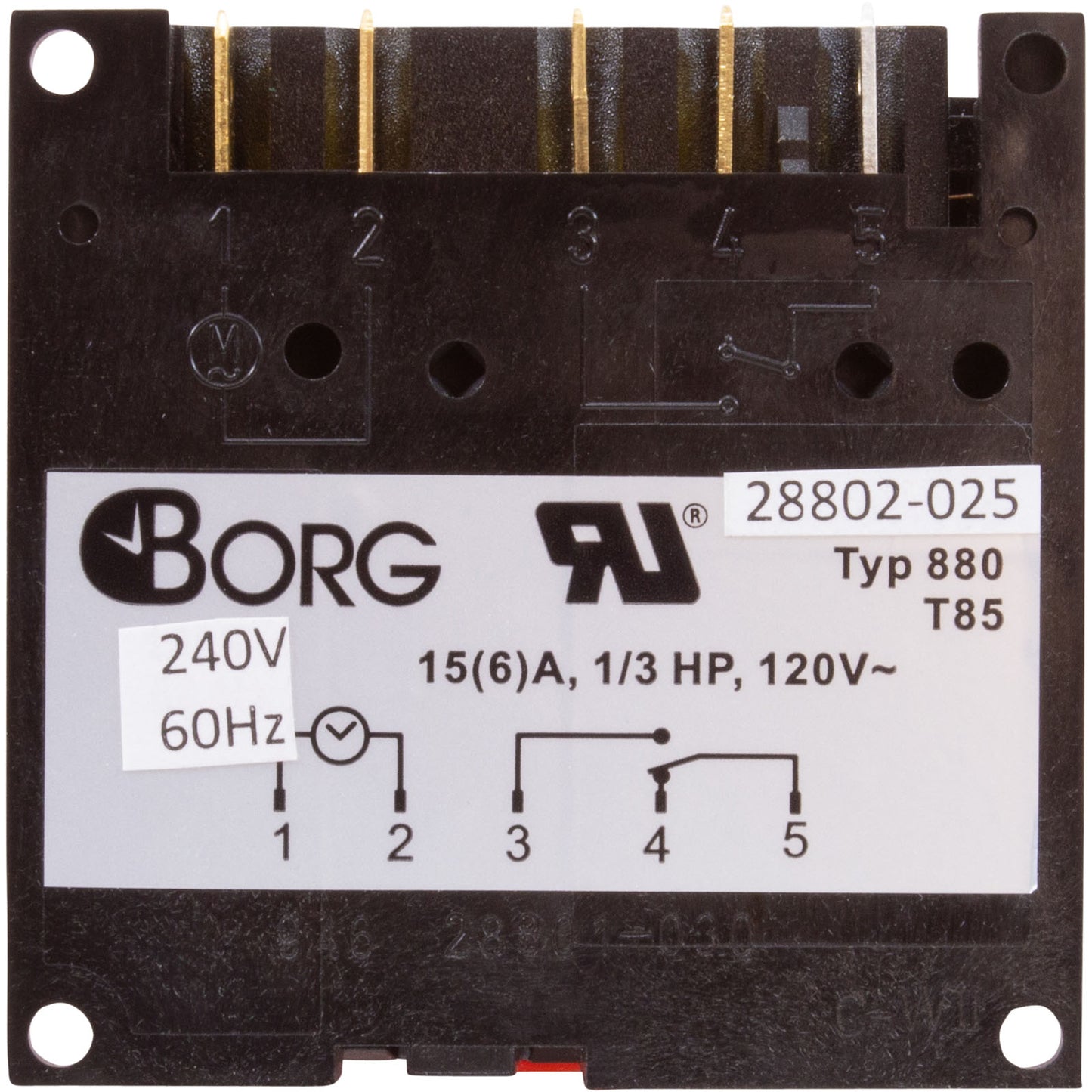 Timer, Diehl, SPDT, Panel Mount, 230v, 24hr