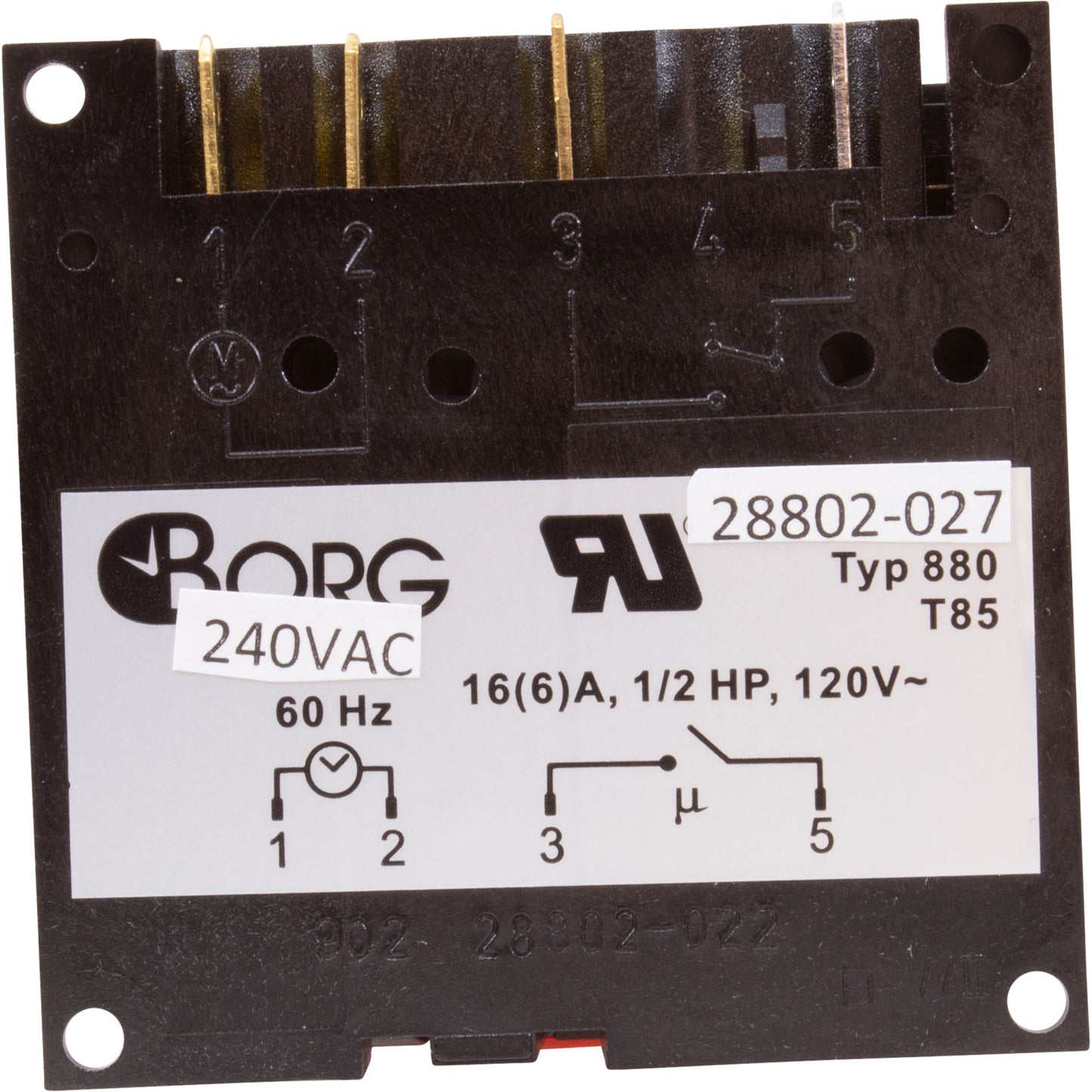 Timer, Diehl, SPST, Panel Mount, 230v, 20A, 7day