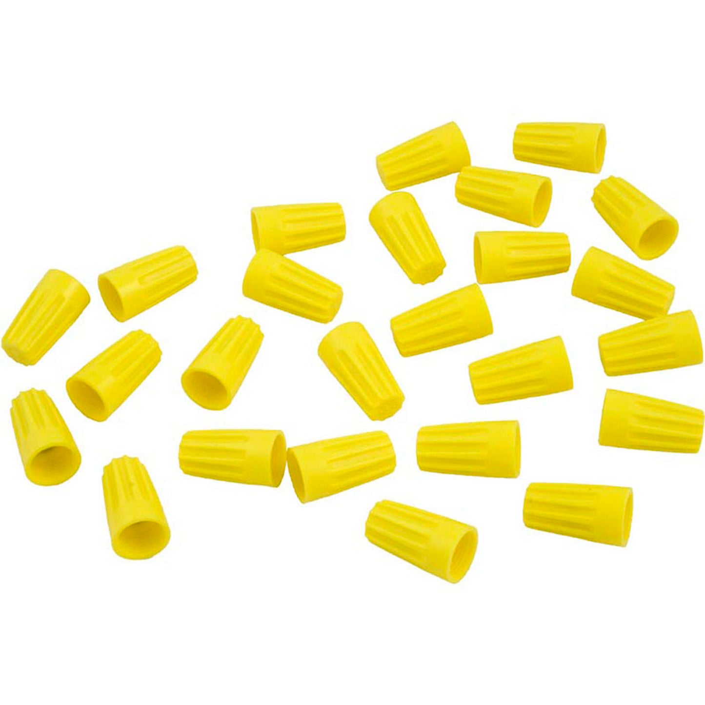 Electrical Nut Connector, 18-10 AWG, Yellow, Quantity 25