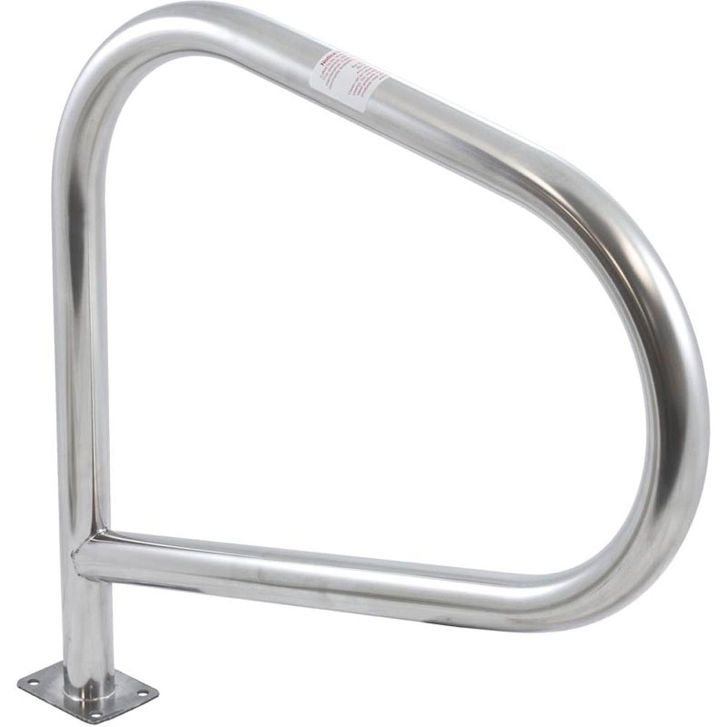 Spa Rail, Inter-Fab Single Post, 3"x4"Mtg Plate, 1.625"x.049"