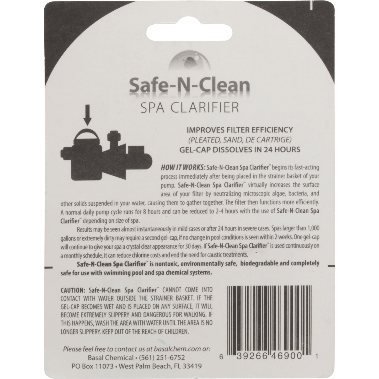 Spa Clarifier, Safe-N-Clean Pools, Qty 20