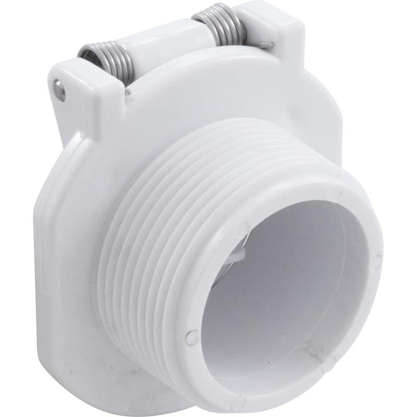 Vac Lock Safety Wall Fitting, Hywd Nav/Pool Vac, 1-1/2"mpt, Wht