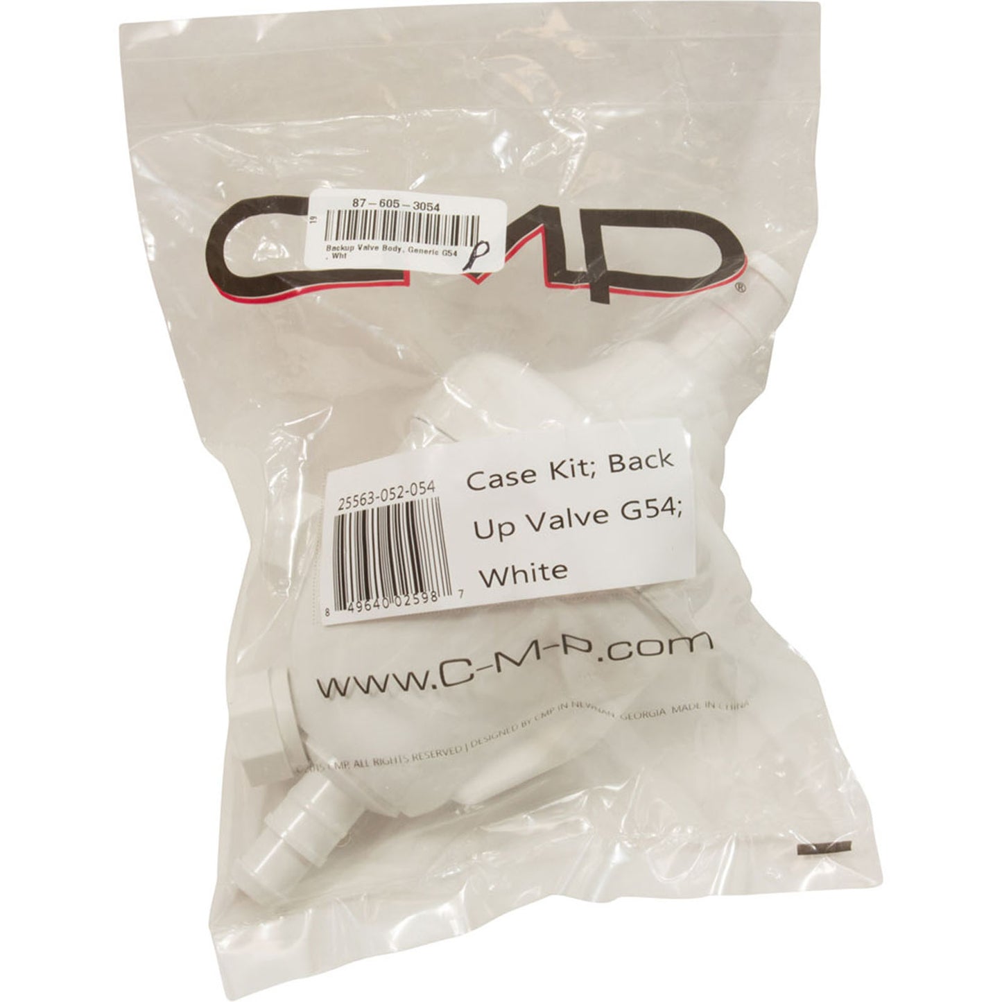 Backup Valve Body, Generic G54, Wht