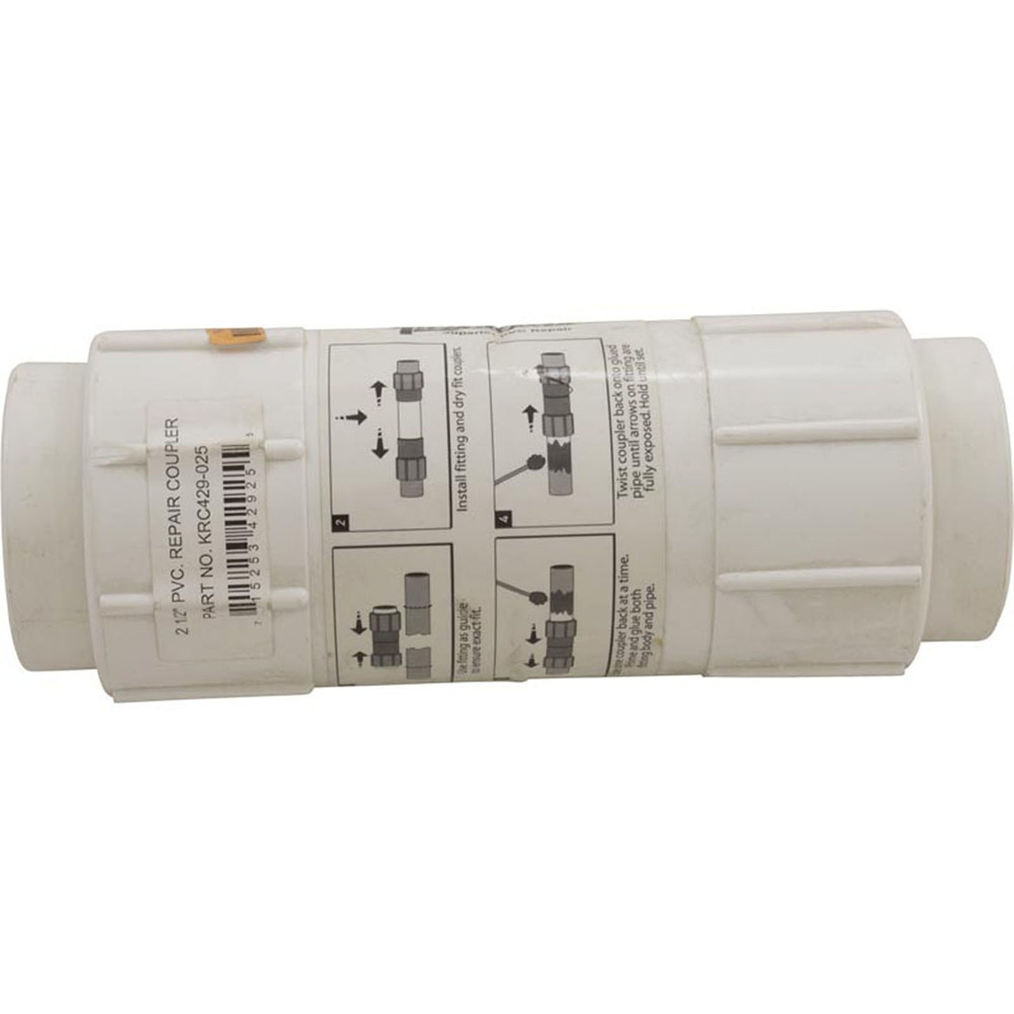 KwikRepair Coupling, Lass Ent, 2-1/2", Generic