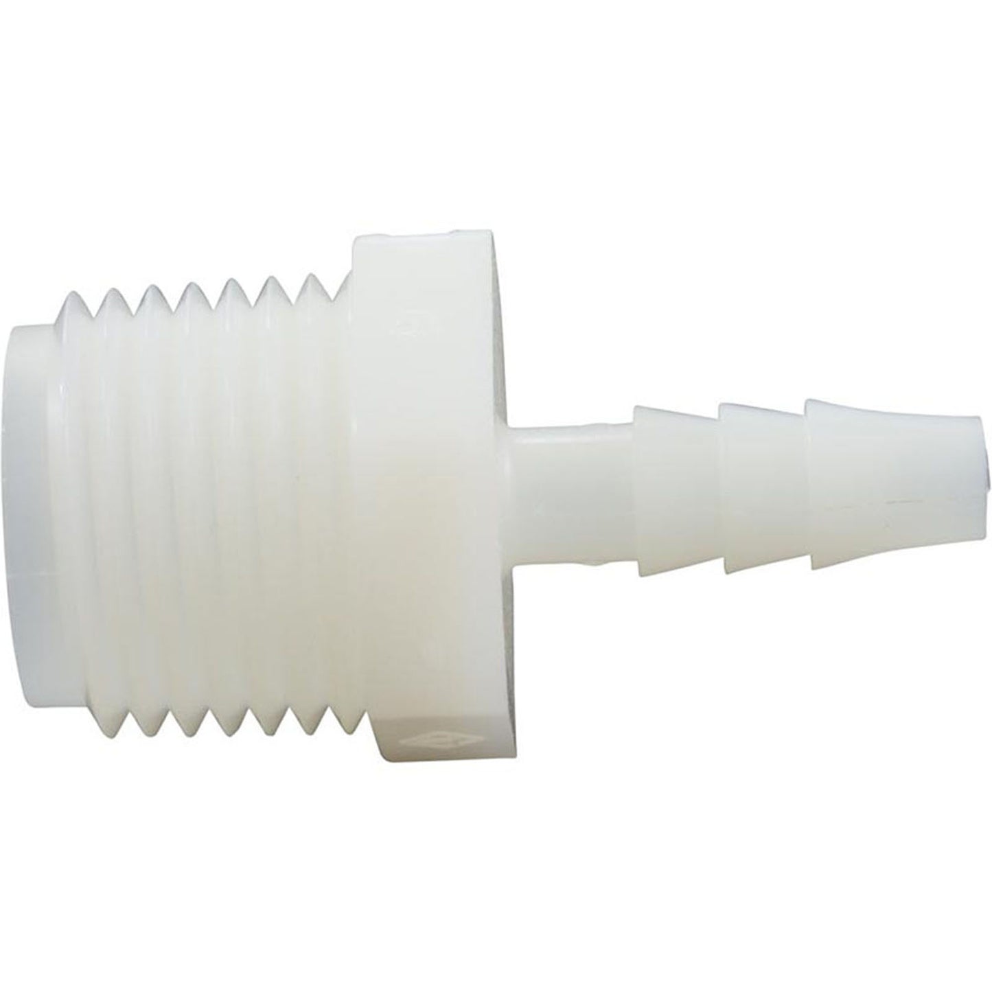 Barb Adapter, 1/4" Barb x 1/2" Male Pipe Thread, Nylon