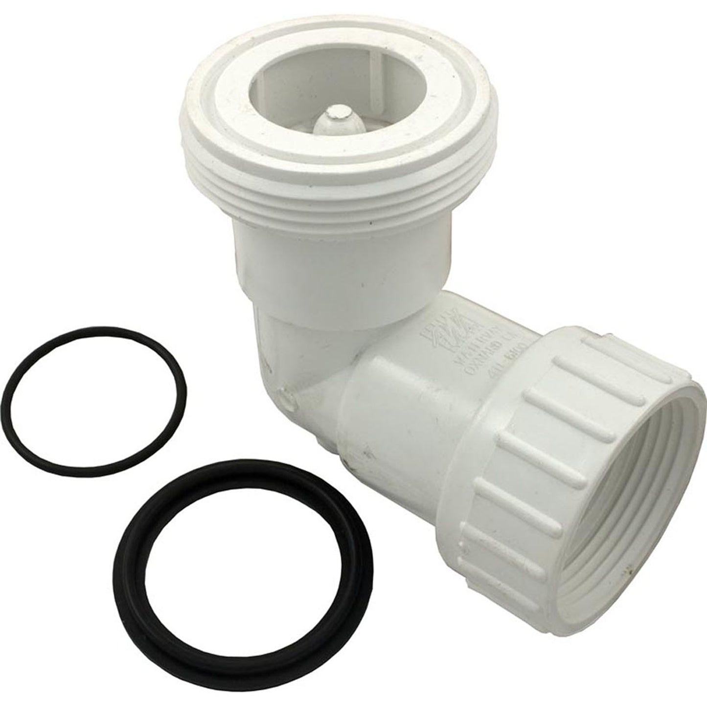 90 Elbow, HydroQuip, 1-1/2"fbt x 2"mbt, pump to Heater, w/T-well