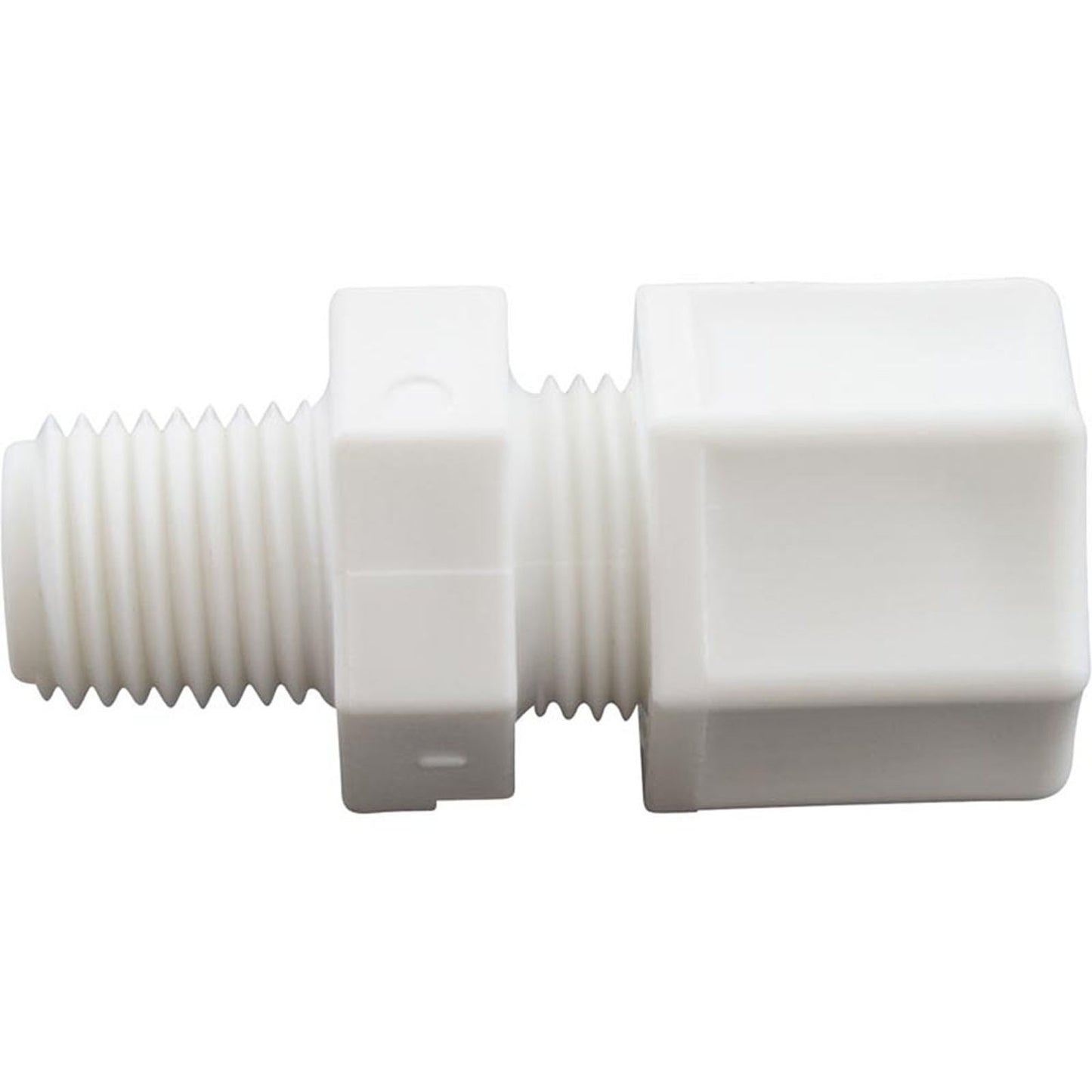 Compression Fitting, Generic, 1/4"mpt x 3/8" Tube, Plastic
