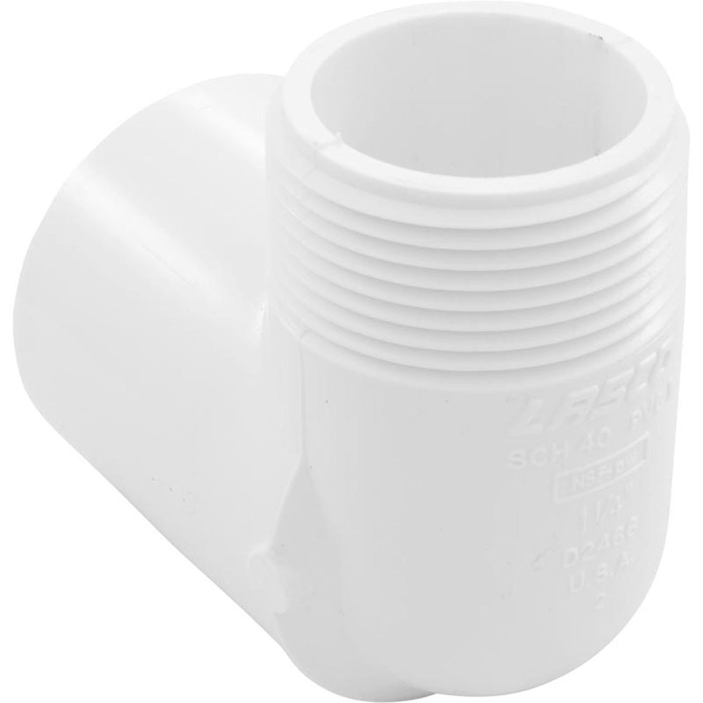 90 Elbow, 1-1/4" Slip x 1-1/4" Male Pipe Thread