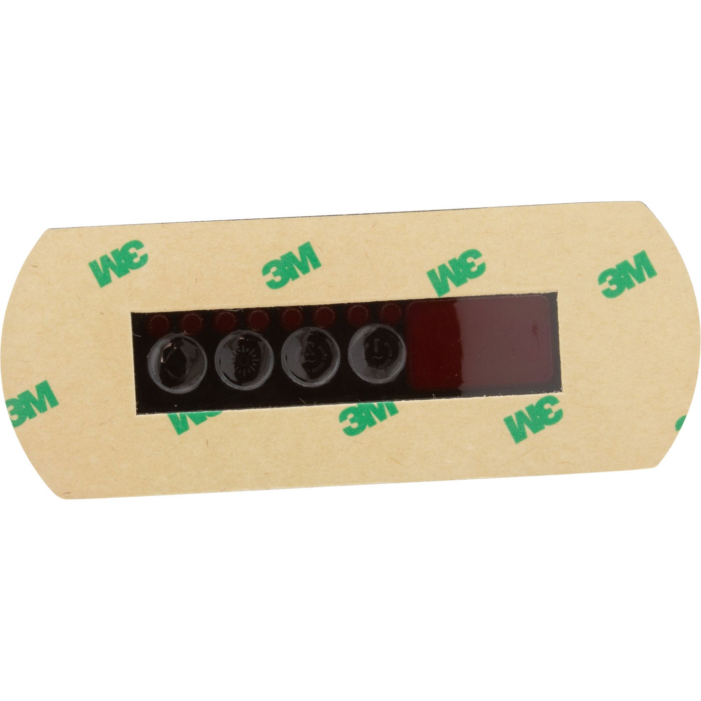 Overlay, Gecko in.k200, 4 Button, P1, P2, Lt, Blue