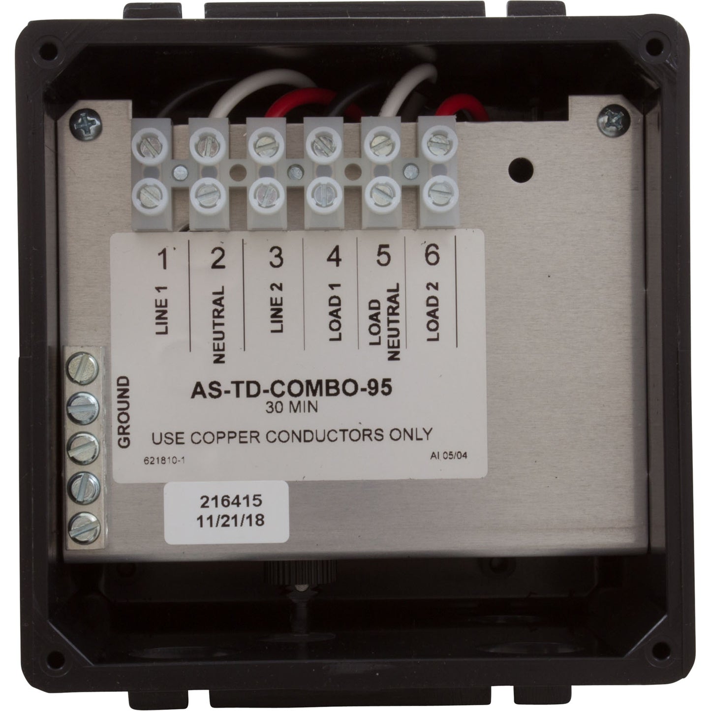 Commande Len Gordon AS-TD Combo-95-30 Min 120/240V 20 Amp Sans Bouton 921810-001