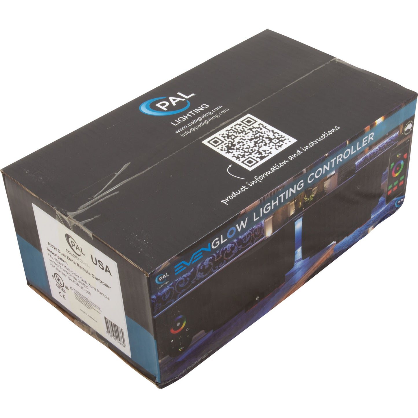 PAL 500W Multi Color Dual Zone Remote Ctrl Transformer 24VDC