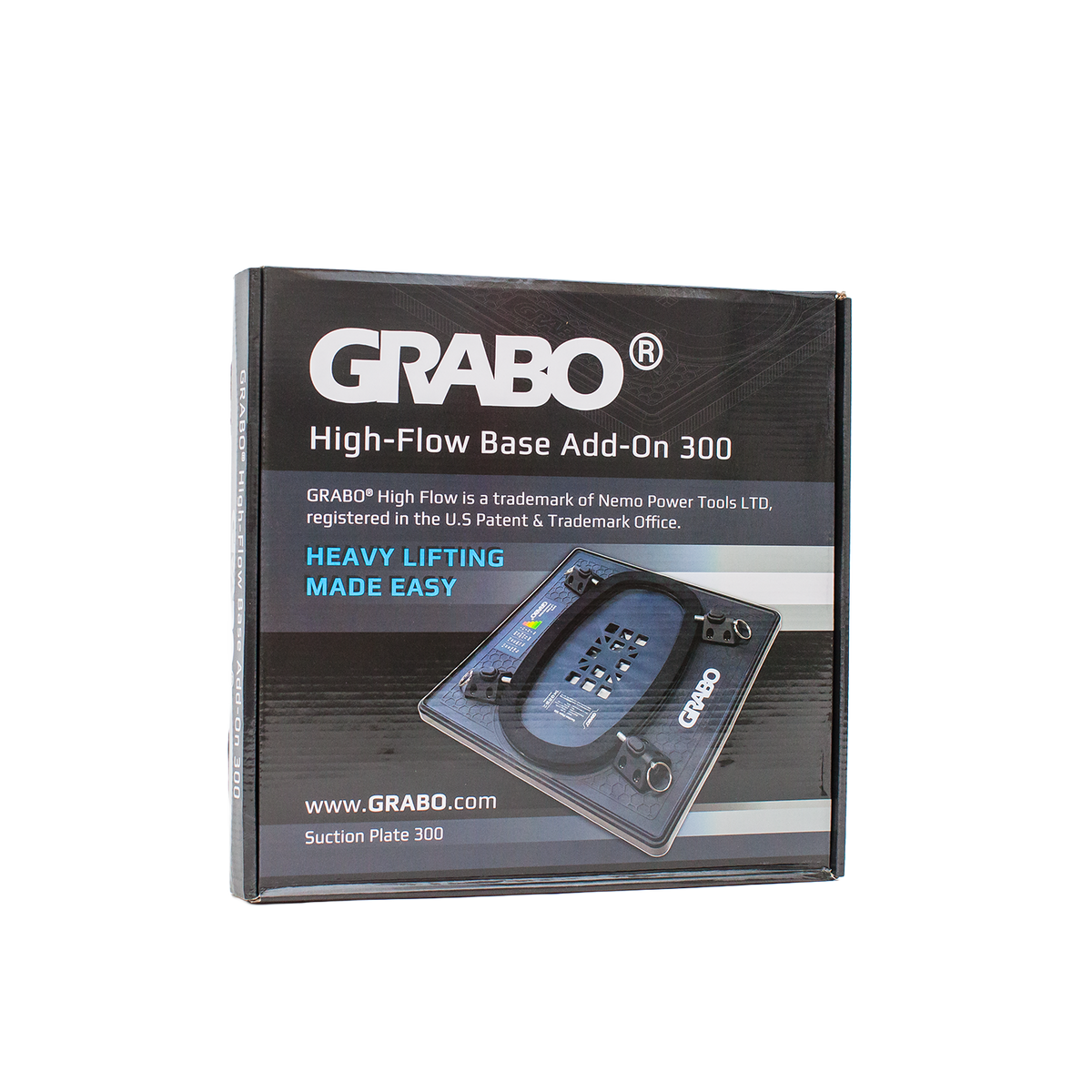 GRABO HighFlow Suction Plate 300, 12x12in, 150 lb