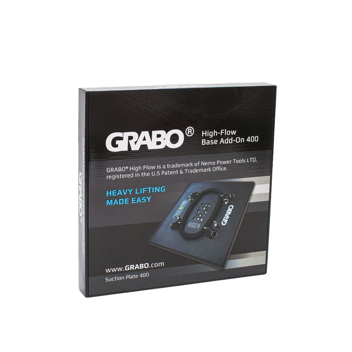 GRABO HighFlow Suction Plate 400, 16x16in, 242 lb