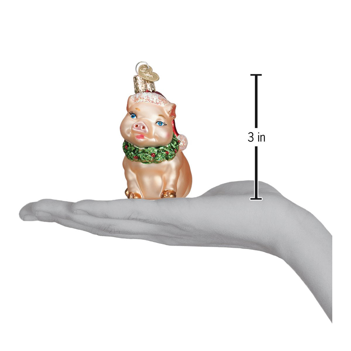 Holly Pig Ornament